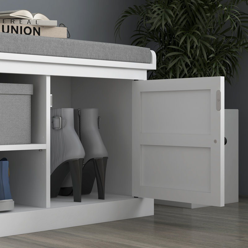 Anjanetta Polyester Blend Upholstered Storage Bench