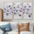 Toile naturelle avec cadre flottant