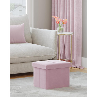 Storage Ottoman, Foldable Small Ottoman Foot Rest, Foot Stool, B...