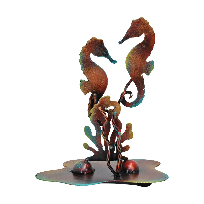 SCULPTURE DE TABLE DE CHEVAL EN ACIER