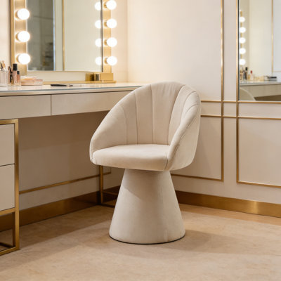 Fauteuil d'appoint pivotant en chenille