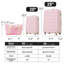 Valise Hardshell 2 pièces + valise à roulettes avec verrou TSA léger 20 po + 28 po