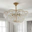 Lustre en cristal 23 lumières de style américain 23,6 pouces - base / interrupteur mural E14