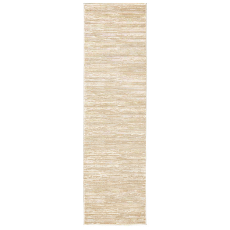 Vision Striped Area Rug In Beige