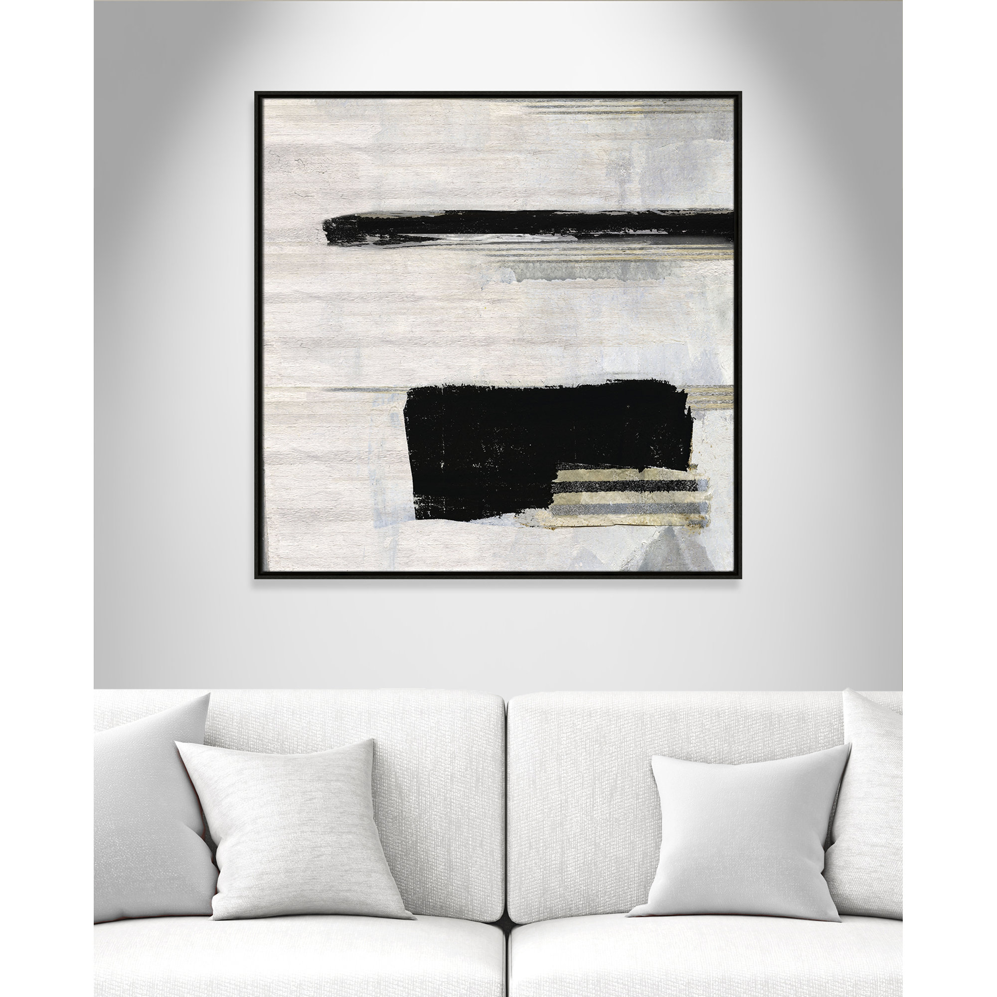 La Bande II Print by Sally Swatland, Espresso, 37.5" H x 37.5" W