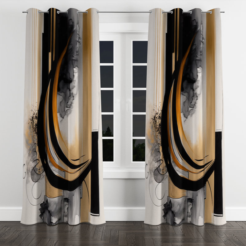 Ausha - Modern Velvet Grommet Curtain - Room Darkening - 1 panel, 52" W x 120" L, Silver Grommets