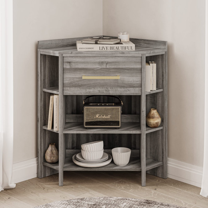 Commode décorative d'angle à 1 tiroir Madelinerose