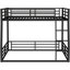 Lit superposé en métal Space Black-641650045