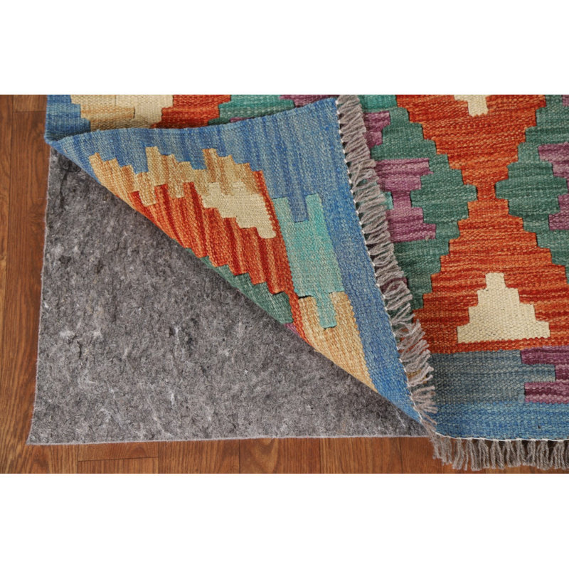 Geometric Kilim Oriental Wool Rug 3x5