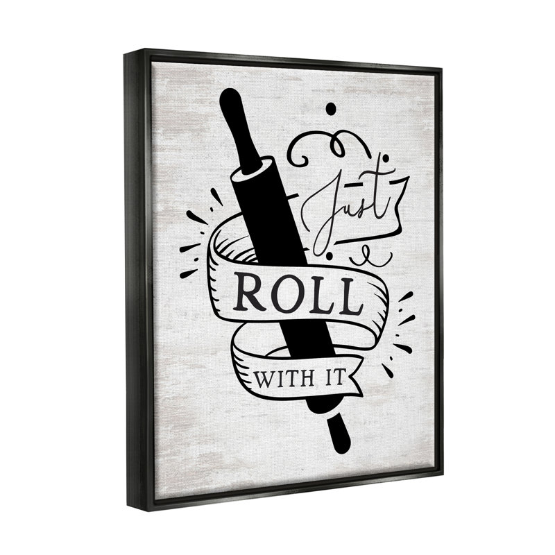 «Red Barrel Studio® Roll with It Kitchen», art mural sur toile flottante par lettré et doublé, L 25 po x H 31 po