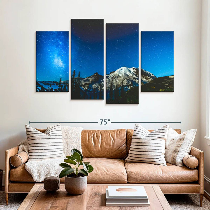 Alvord Mount Rainier Under Milky Way, 42" H x 68" W
