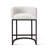 Upholstered Counter Stool with Metal Frame-594023423
