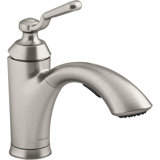 Ludington Pull Out Single Handle Kitchen Faucet with MasterClean and Side Spray