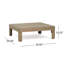 BANC D'ANGLE GAUCHE ET TABLE DE CAFÉ Oana, blanc