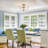 3-Light Seedy Glass Semi Flush Mount