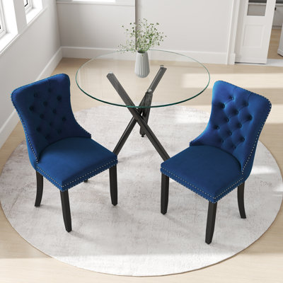 Round Glass Table Dining Set
