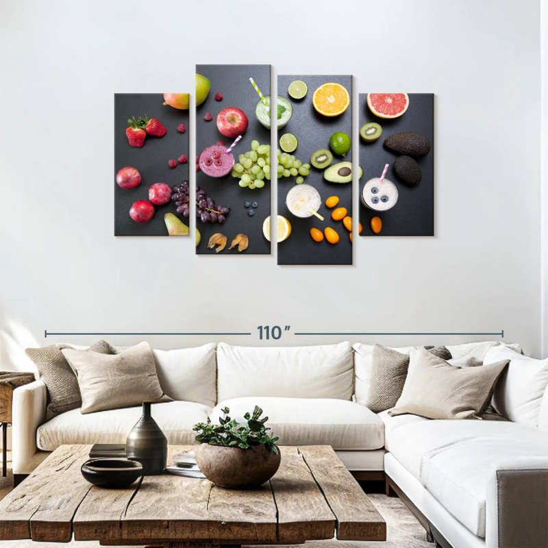 Yarlin Fruit Smoothies, 48" H x 75" W