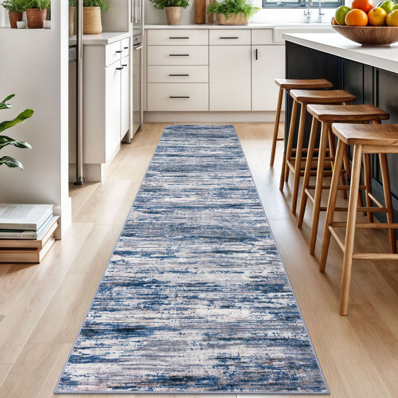 Tapis de couloir modernes et modernes coulissants 2,6 x 10 pour couloirs doux et antidérapants 