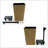 2-Pack Smart Self-Watering Square Planter For Indoor And Outdoor - Hand Woven Wicker-2041297515