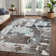 Rotonya Floral Area Rug in Chocolate