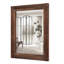 Miroir de salle de bain plat en bois massif, brun-670354066