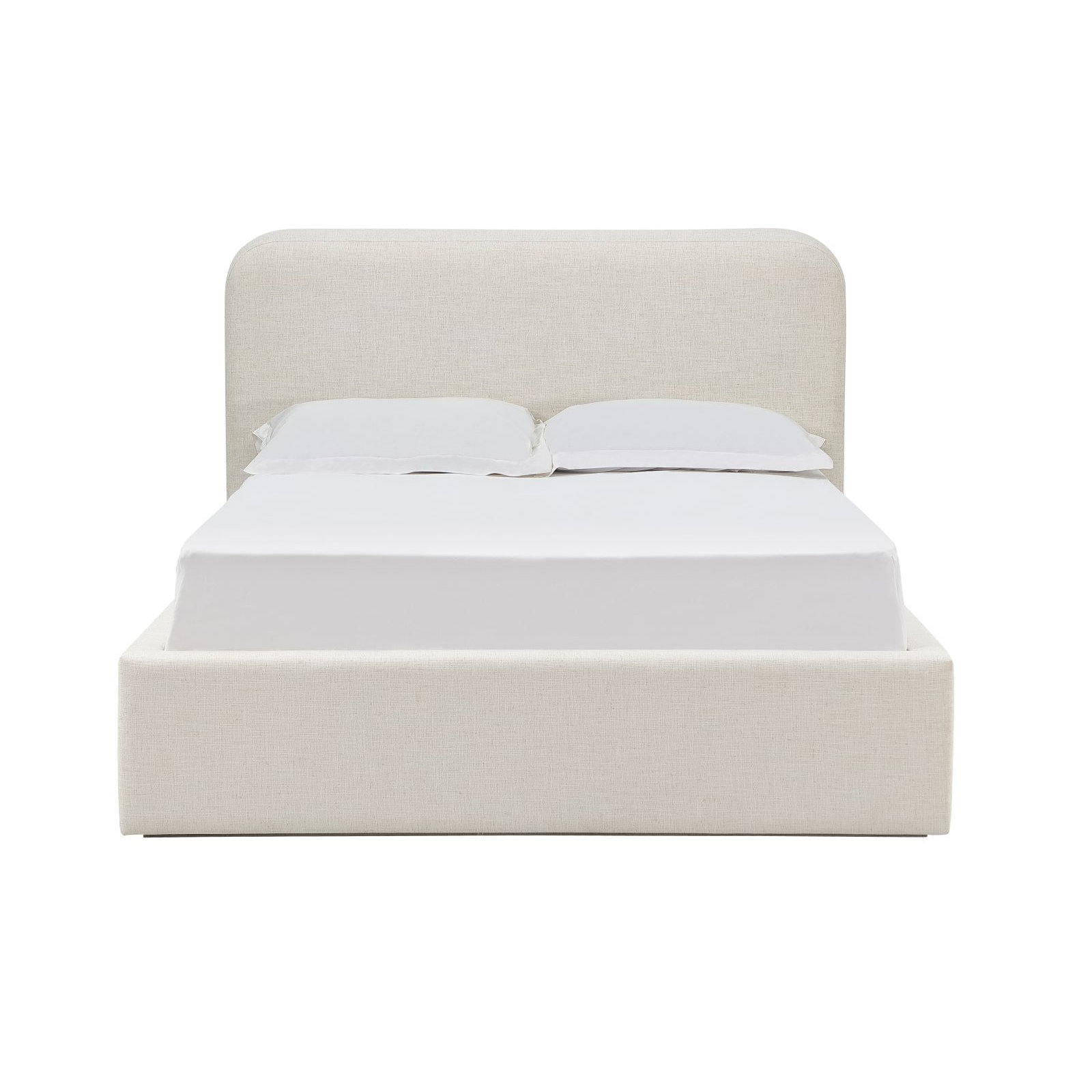 Bailee Upholstered Bed, Queen, Whipped Honey Linen Blend