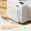  Canapé-lit modulaire en L de 102 po à 7 places avec lit escamotable, dossier inclinable, ports USB, éclairage DEL et table d'appoint, canapé convertible pour salon et appartement-131644752
