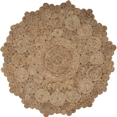 Tapis d'intérieur en jute de fibre naturelle Caninenberg