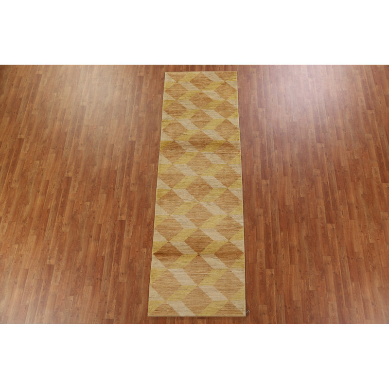 Tapis de laine en laine Gabbeh Kashkoli noué à la main 3 x 10