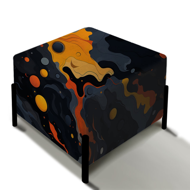 Torella - Cosmic Camo Odysseus - Repose-pieds carré abstrait
