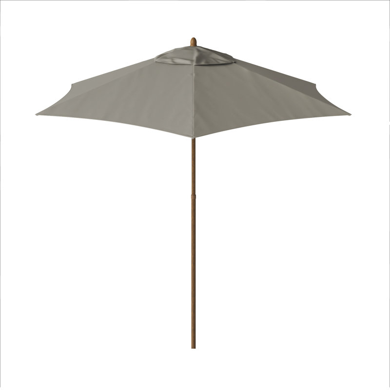 Parasol de marché Henry Street, Polyester taupe