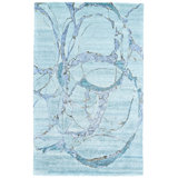 Tapis touffeté à la main à motif abstrait Banford