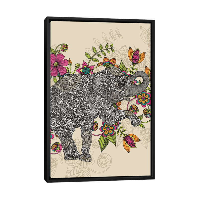 « rose », reproduction d’impression sur toile tendue, H 26 po x l 18 po x P 1,5 po, Toile avec cadre noir, Pas de tapis