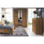 VELVET Solid and Manufactured Oak Wood 3-Door Mirrored Wardrobe