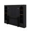 Grand lit plateforme escamotable avec tablette, tiroirs et DEL-494128244