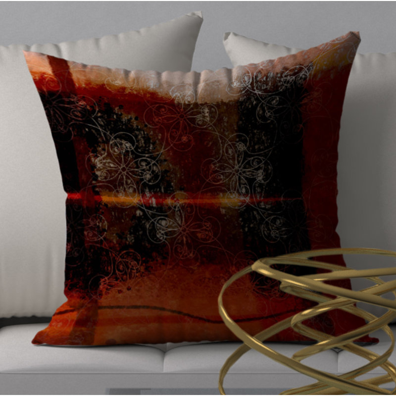 Housse et insert de coussin carré Dynamic Ace, 18" x 18"
