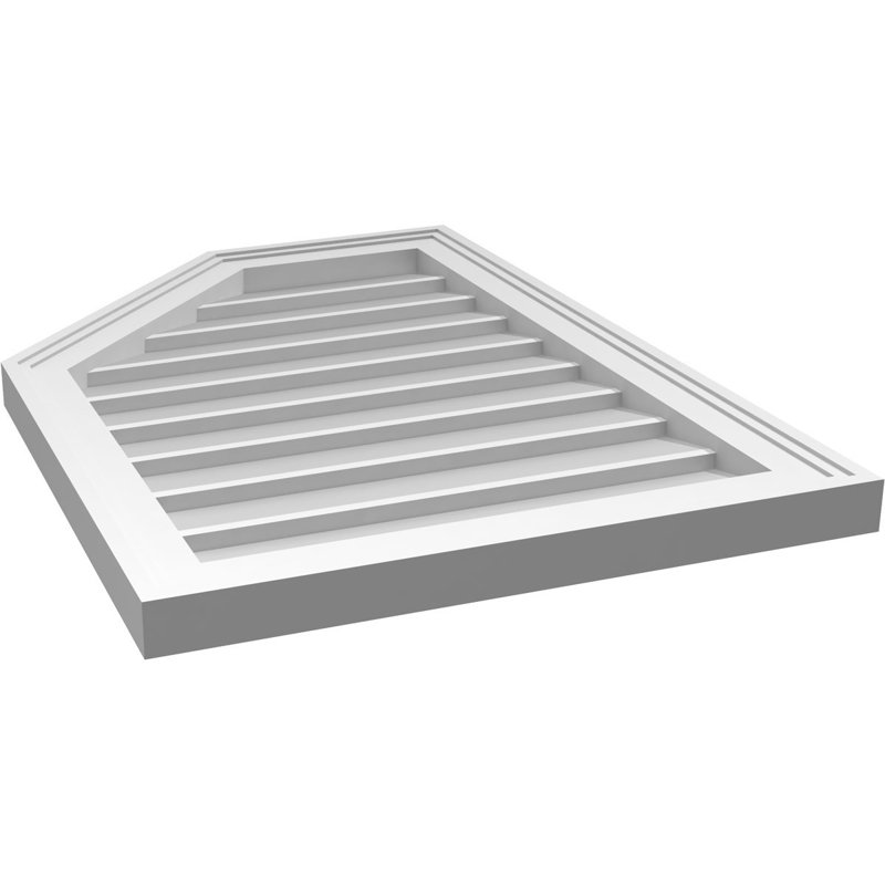 Évent en demi-octogone supérieur à montage en surface Signature, H 1,5 po x L 20 po x l 28 po