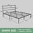 Lavallee Bed Frame with Simple Style Headboard, Solid Steel Slat Support, Enough Storage Space-694146676-694146677