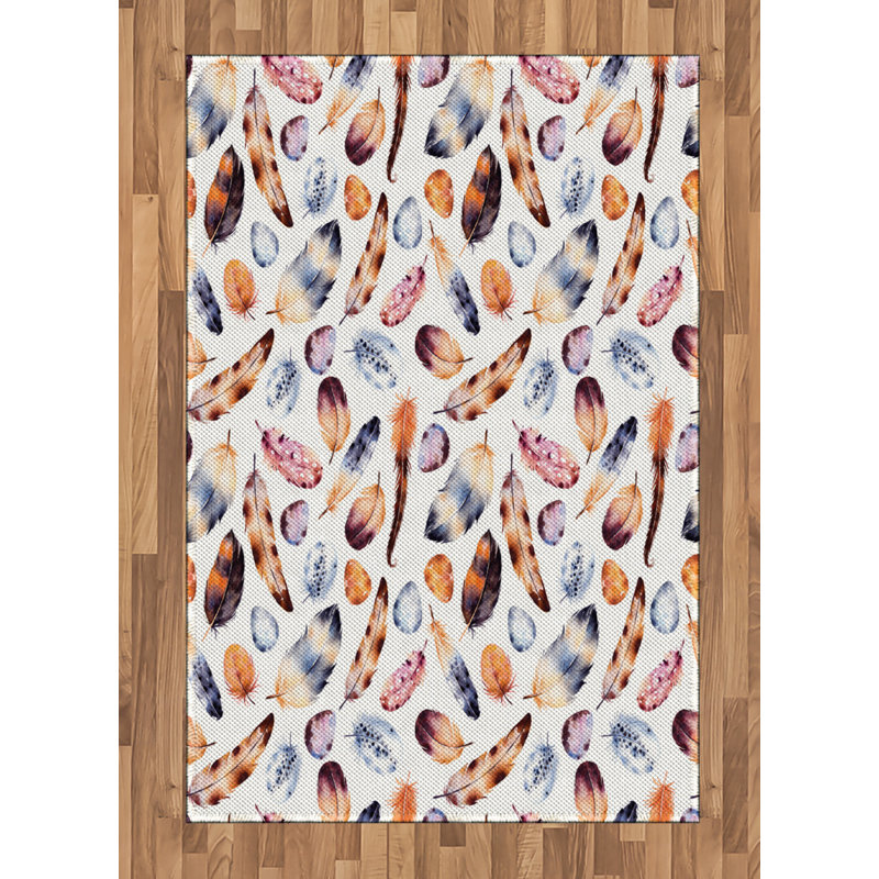 Vintage High Density Long Fiber Poly Threads Decorative Area Rug Carpet, Rectangle 4' x 5'8"