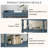 Console Table With 3-Tier Open Storage Spaces And Roman Column Effect Support Legs,Narrow Sofa Entry Table For Living Room, Entryway And Hallway-114230324