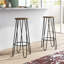 Laisha Counter Stool with Metal Frame-1644792658