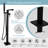 Cozyblock Floor Mount Bathtub Faucet Freestanding Tub Filler Standing High Flow Shower Faucets Mixer Tap, Swivel Square Spout With Square Handheld | Modern Design Tub Filler Faucet (chrome)-124012864