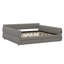 Lit plateforme contemporain tapissier avec ports USB et 2 tiroirs pour un rangement peu encombrant-768872748
