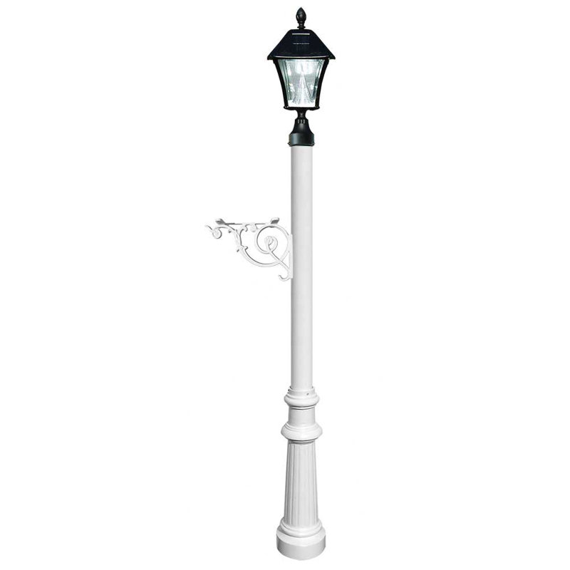 Poteau décoratif intérieur h 61 po Lewiston Mailbox, Blanc