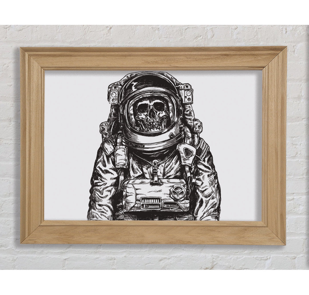 The Skeleton Space Explorer - Bilderrahmen Kunstdrucke