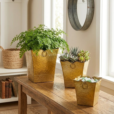 Bauer Metal Pot Planter