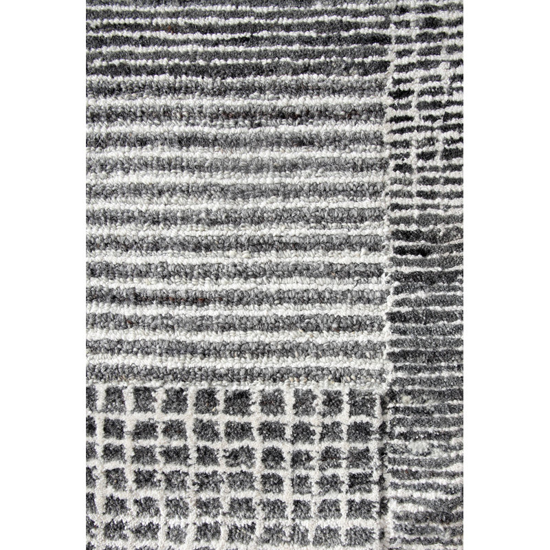 Zahi Handmade Wool Abstract Area Rug, Rectangle 12' x 15'