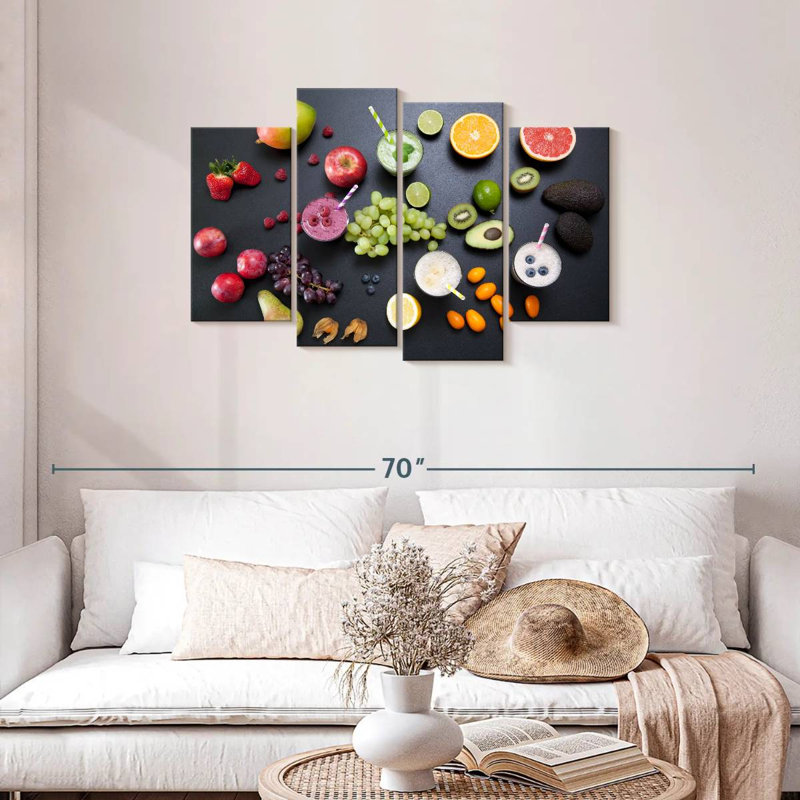 Yarlin Fruit Smoothies, 27" H x 43" W