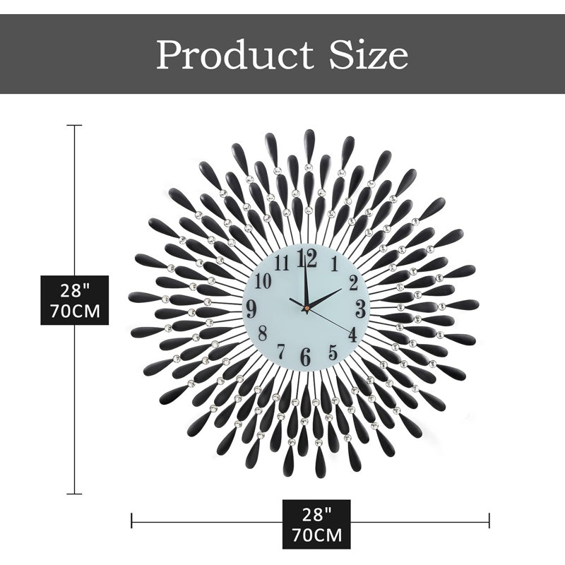 Zakeem Metal Wall Clock