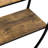 Rustic Industrial Design Demilune Shape Textured Metal Distressed Wood Console Table-544914526